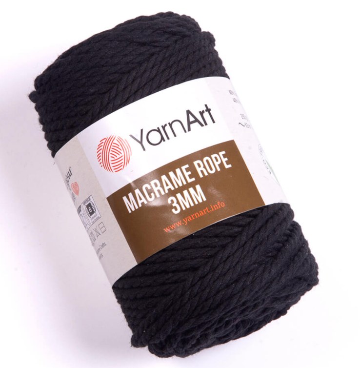 Macramè Corda 3mm Yarnart - Hobby Lana Roseto